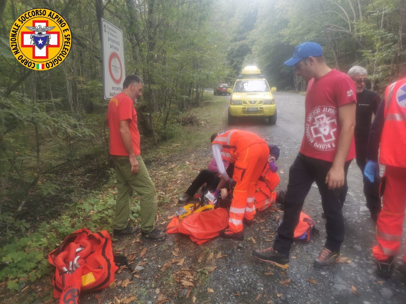 17 settembre 2023. Albareto (PR). Escursionista si infortuna.