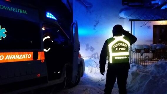 Val Marecchia (RN). Emergenza neve: numerosi interventi del Corpo Nazionale di Soccorso Alpino e Speleologico per soccorrere abitanti con problemi sanitari in zone isolate.