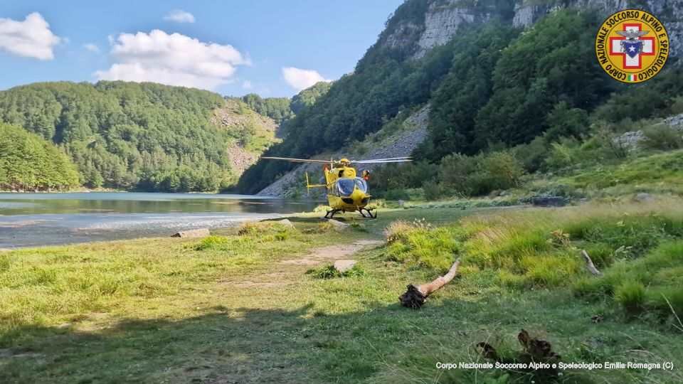 10 agosto 2022. Lago Santo Modenese (MO). Intervento per un malore.