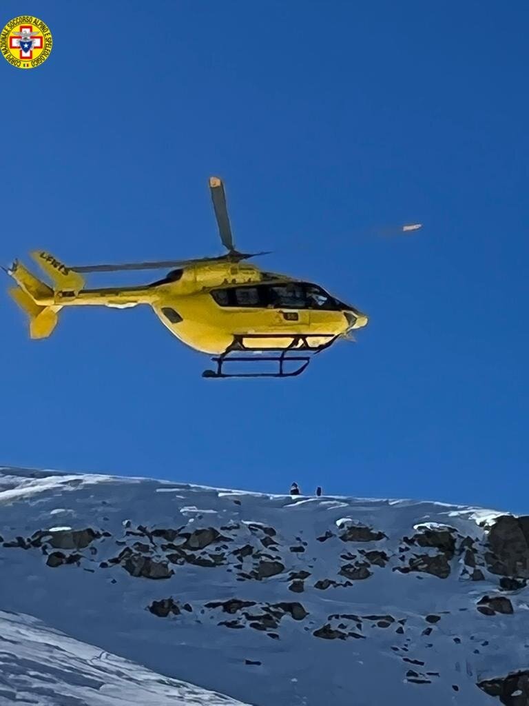 5 aprile 2022. Appennino Modenese (MO). Tecnici di Elisoccorso in addestramento.