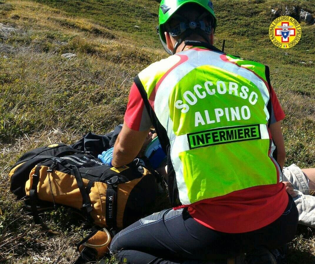 3 luglio 2021. Lago di Corniolo (FC). Malore per un ciclcista