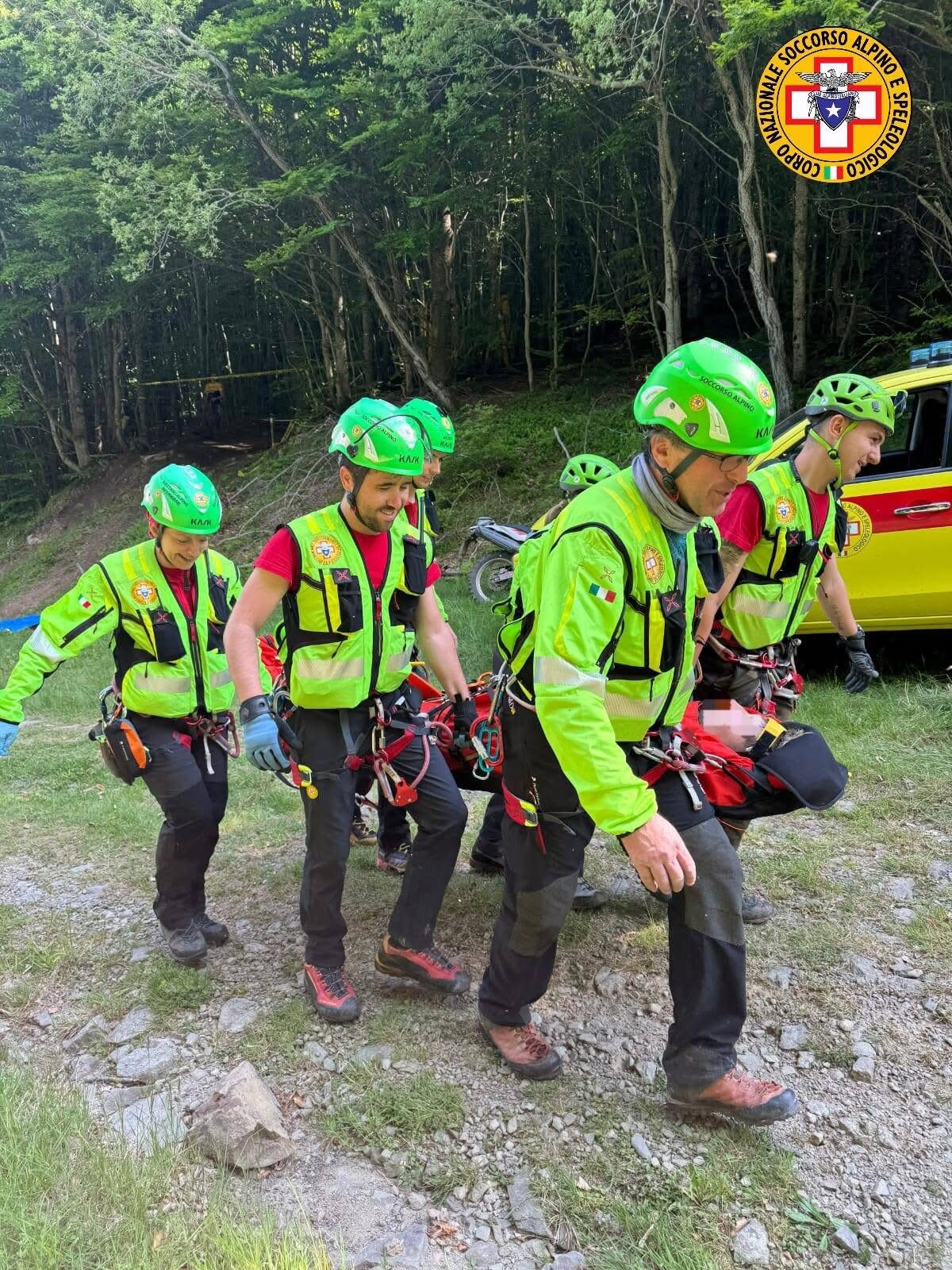 31 maggio- 1 giugno 2025. Febbio. Interventi di soccorso durante l&rsquo;assistenza alla Coppa Italia Downhill.