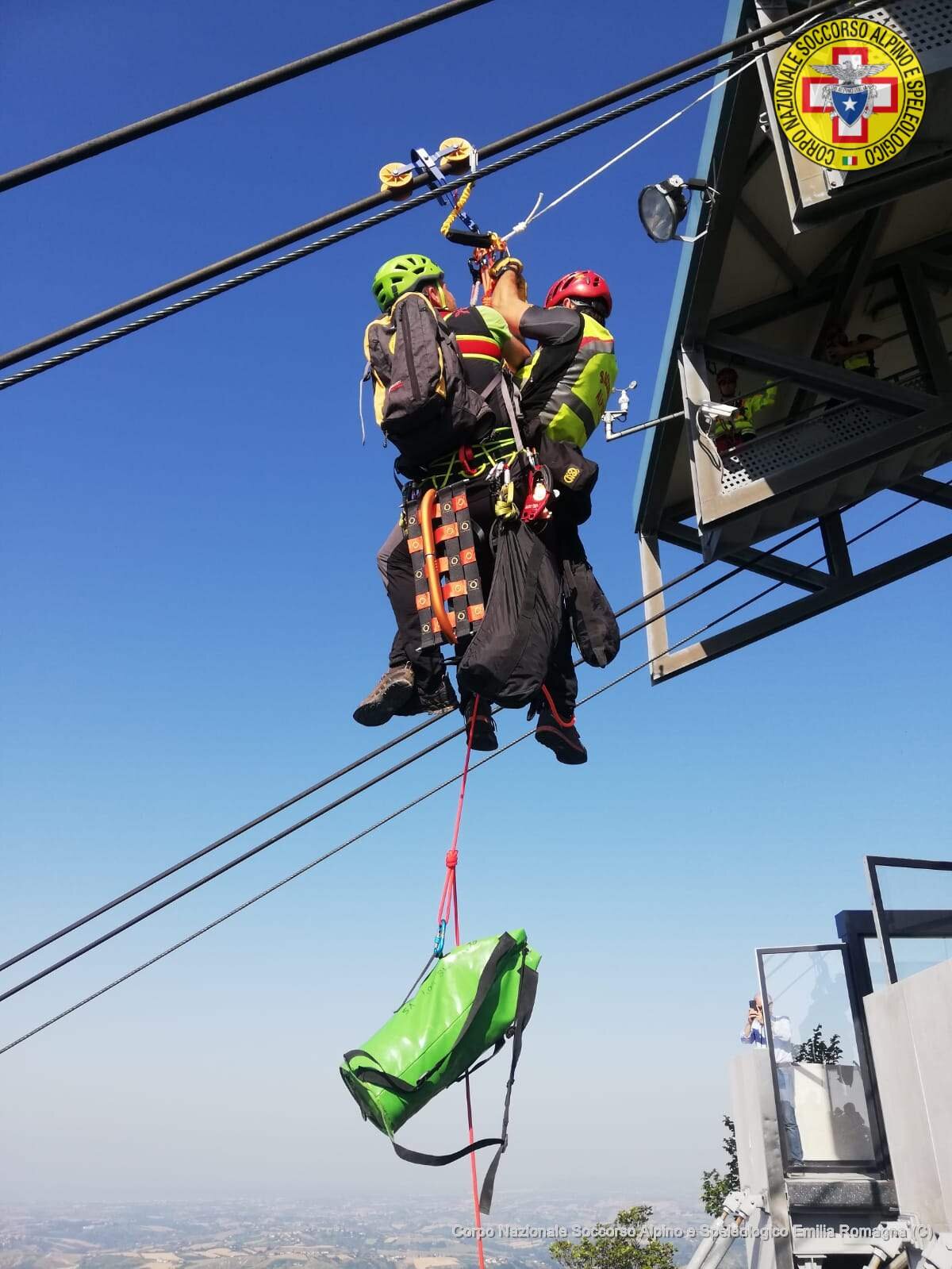 SOS in Funivia. In onda lo speciale sulla simulazione di evacuazione dell'impianto funivia di San Marino.