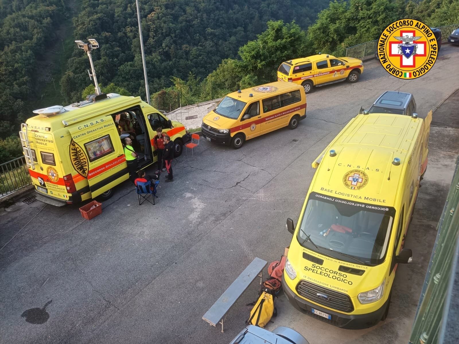 3 luglio 2023. Abisso Buoeno Fonteno (Fonteno, BG). Intervento di soccorso per speleologa con trauma.