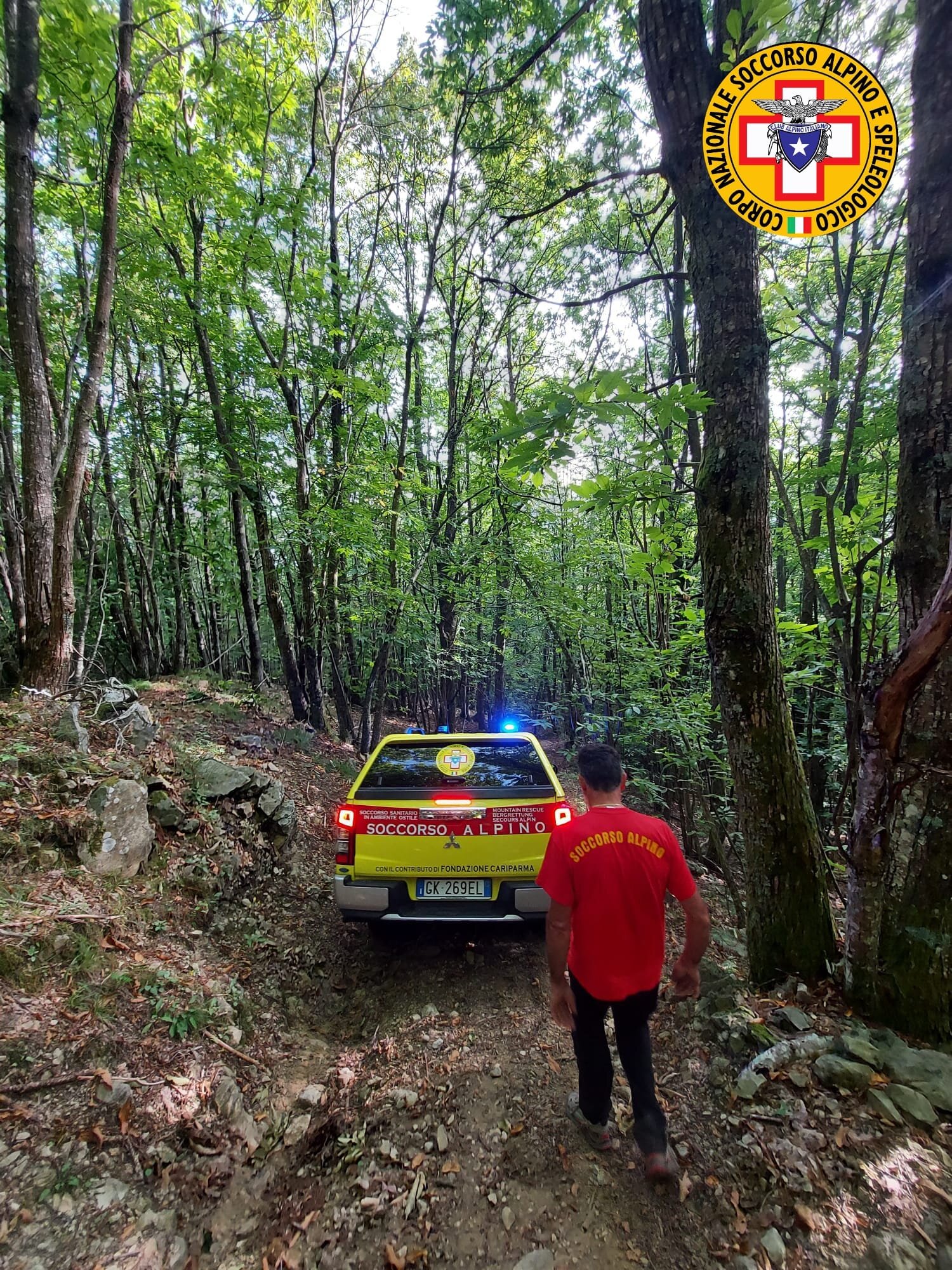 17 settembre 2023. Passo del Mercatello (PC). Soccorsa coppia di escursionisti in difficolt&agrave;.