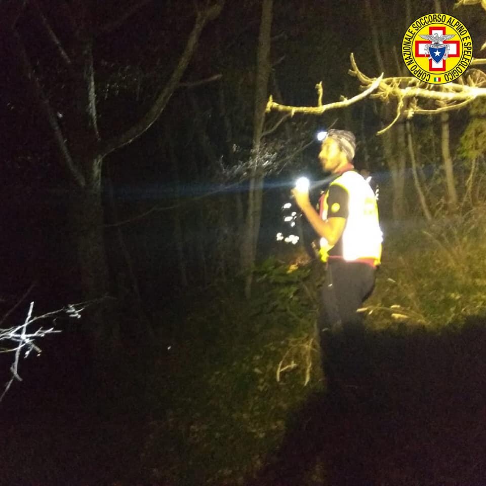 30 marzo 2019. Ridracoli (FC). Perdono l'orientamento al buio, individuati e salvati dal Soccorso Alpino