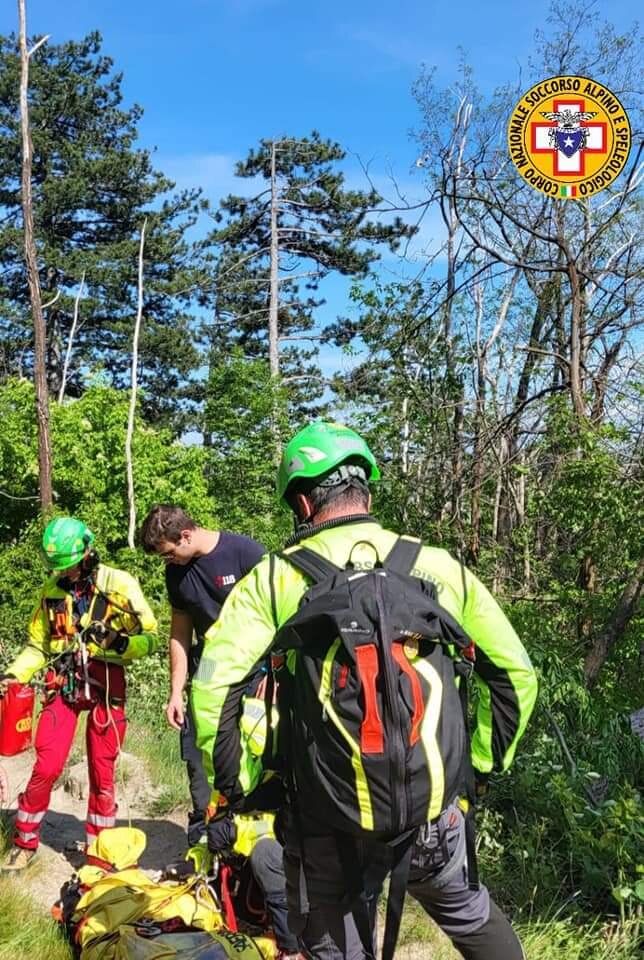 7 maggio 2023. Loiano(BO). Cade durante downhill.