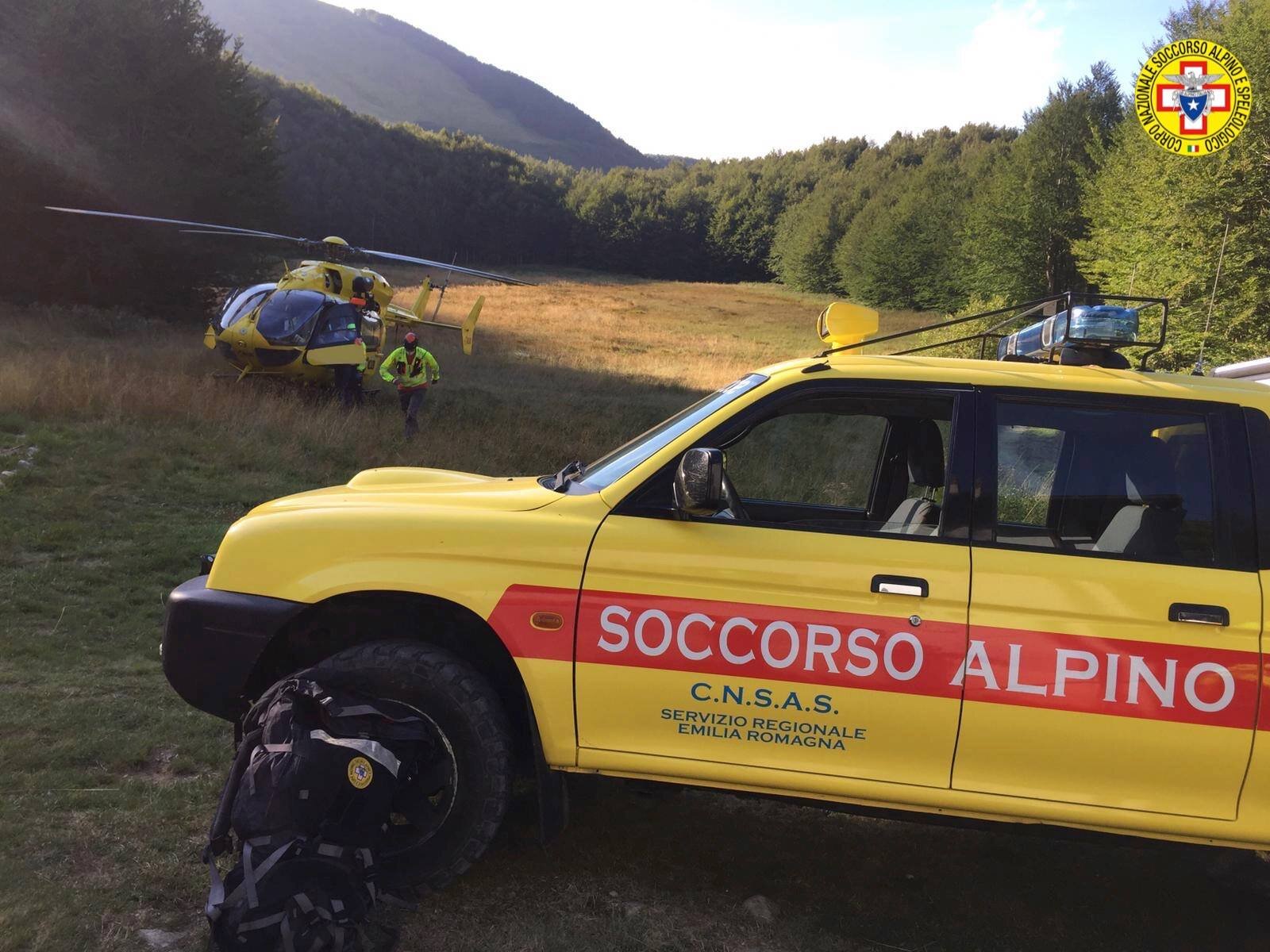 27 agosto 2020. Rifugio Le Maccherie (MO). Cade da cavallo e si procura un trauma cranico