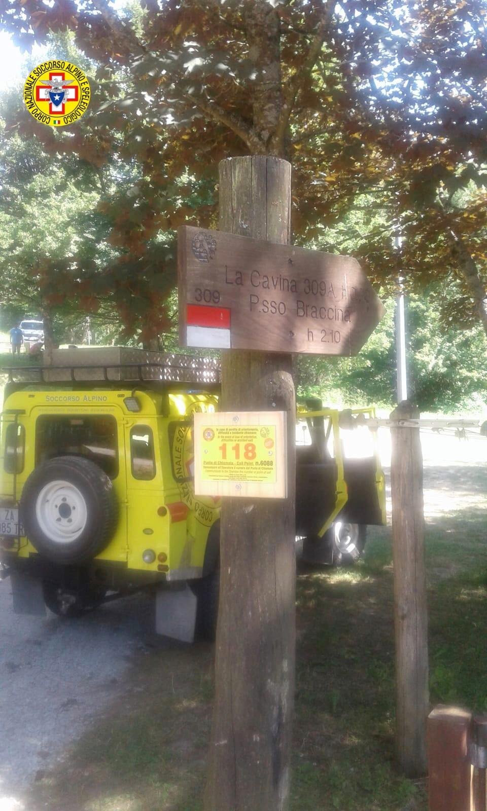 4 settembre 2020. Campigna -Santa Sofia (FC). Perdono l'orientamento durante escursione.