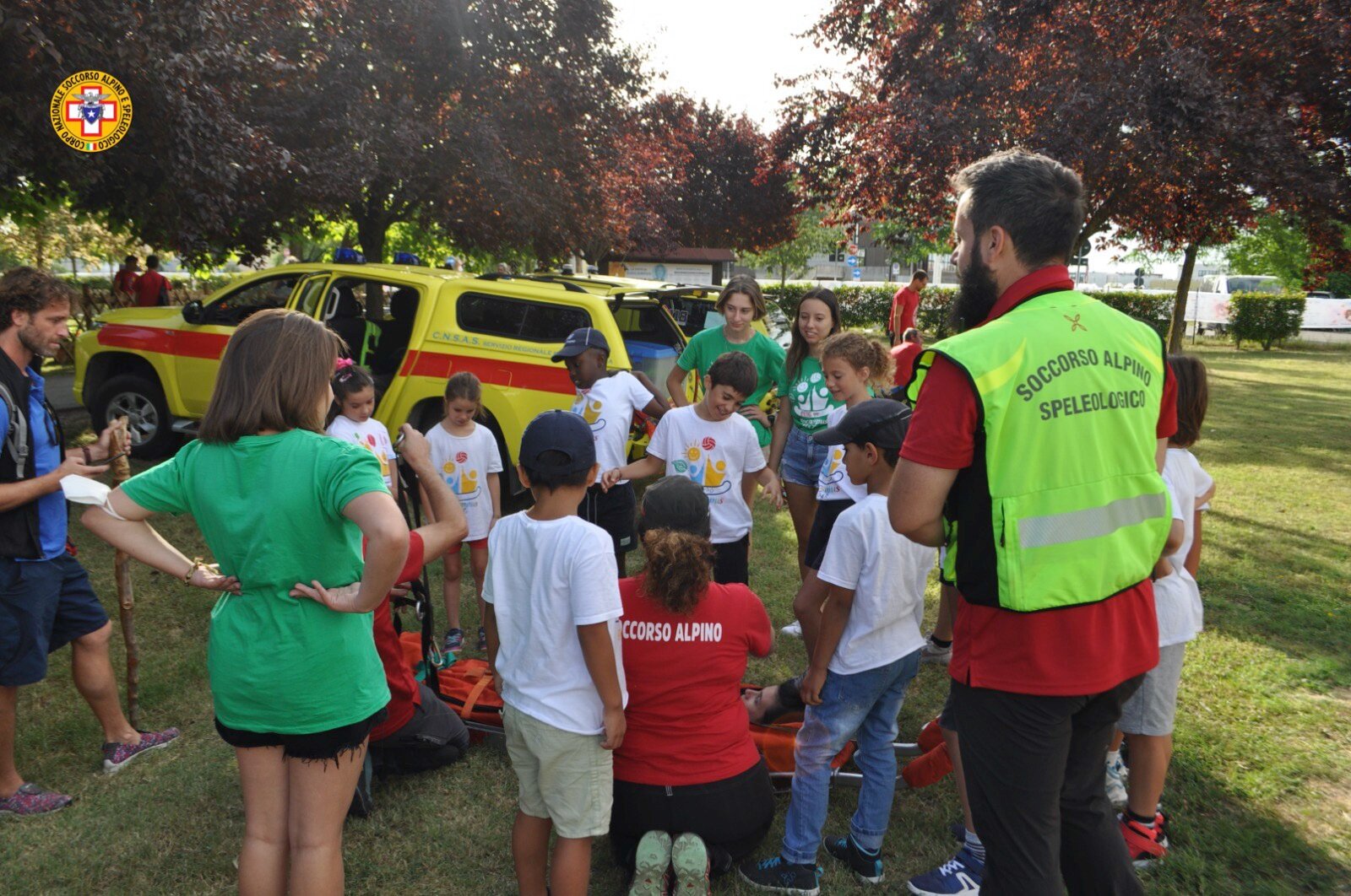 1 luglio 2022. Giocampus -Parma. Sicurezza in montagna per i giovani ospiti con il CNSAS.