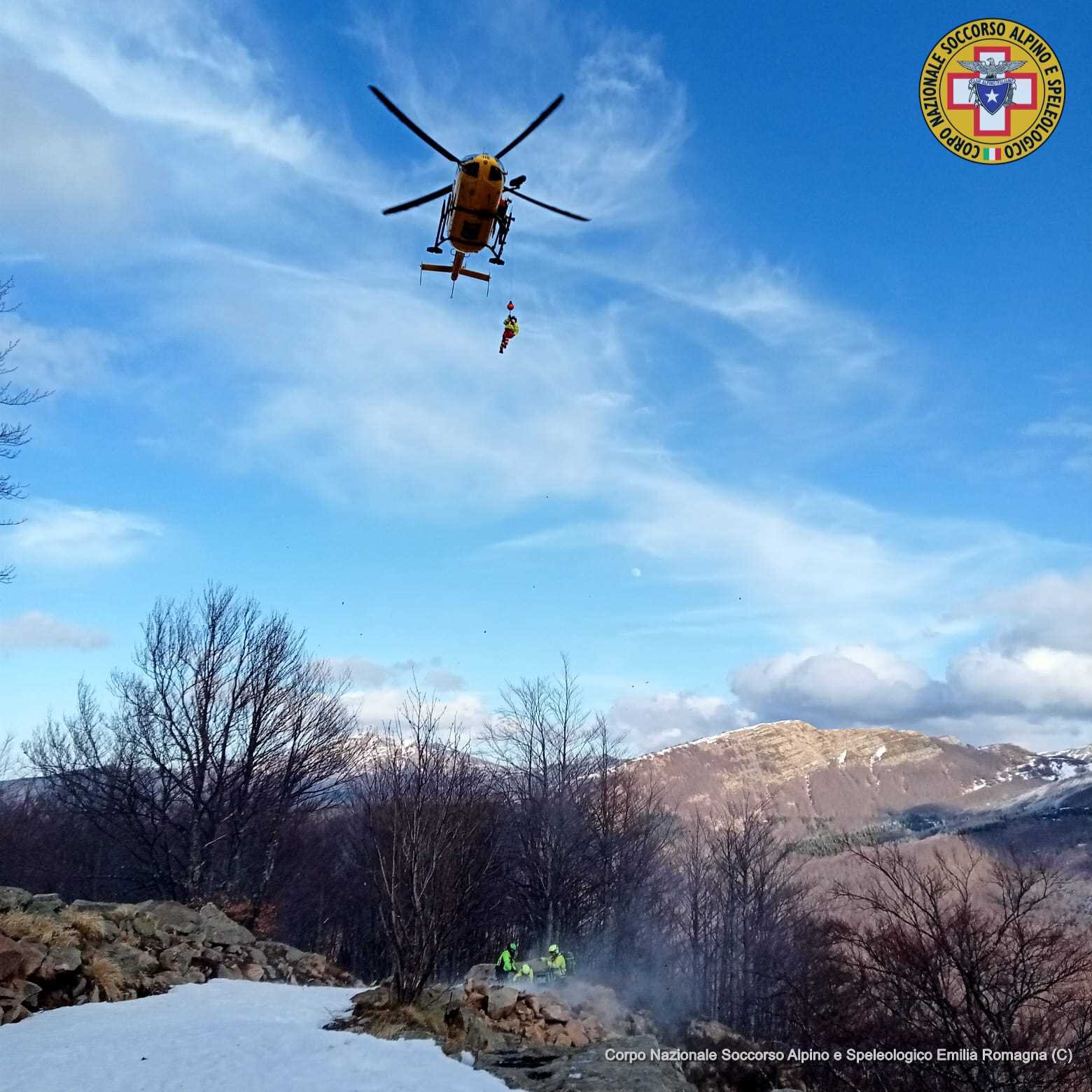 13 febbraio 2022. Doppio intervento si soccorso per il CNSAS nell&rsquo;Appennino Modenese.