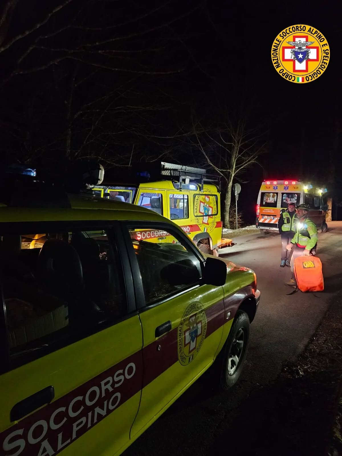 14 dicembre 2025. Casone della Burraia (Santa Sofia - FC). Intervento di soccorso.