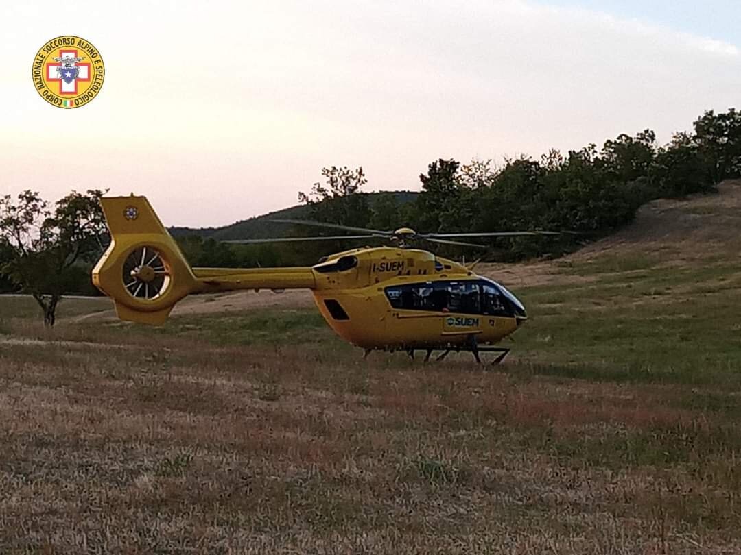 11 agosto 2022. Alpicella di Calestano (PR) - Biker in gravi condizioni.