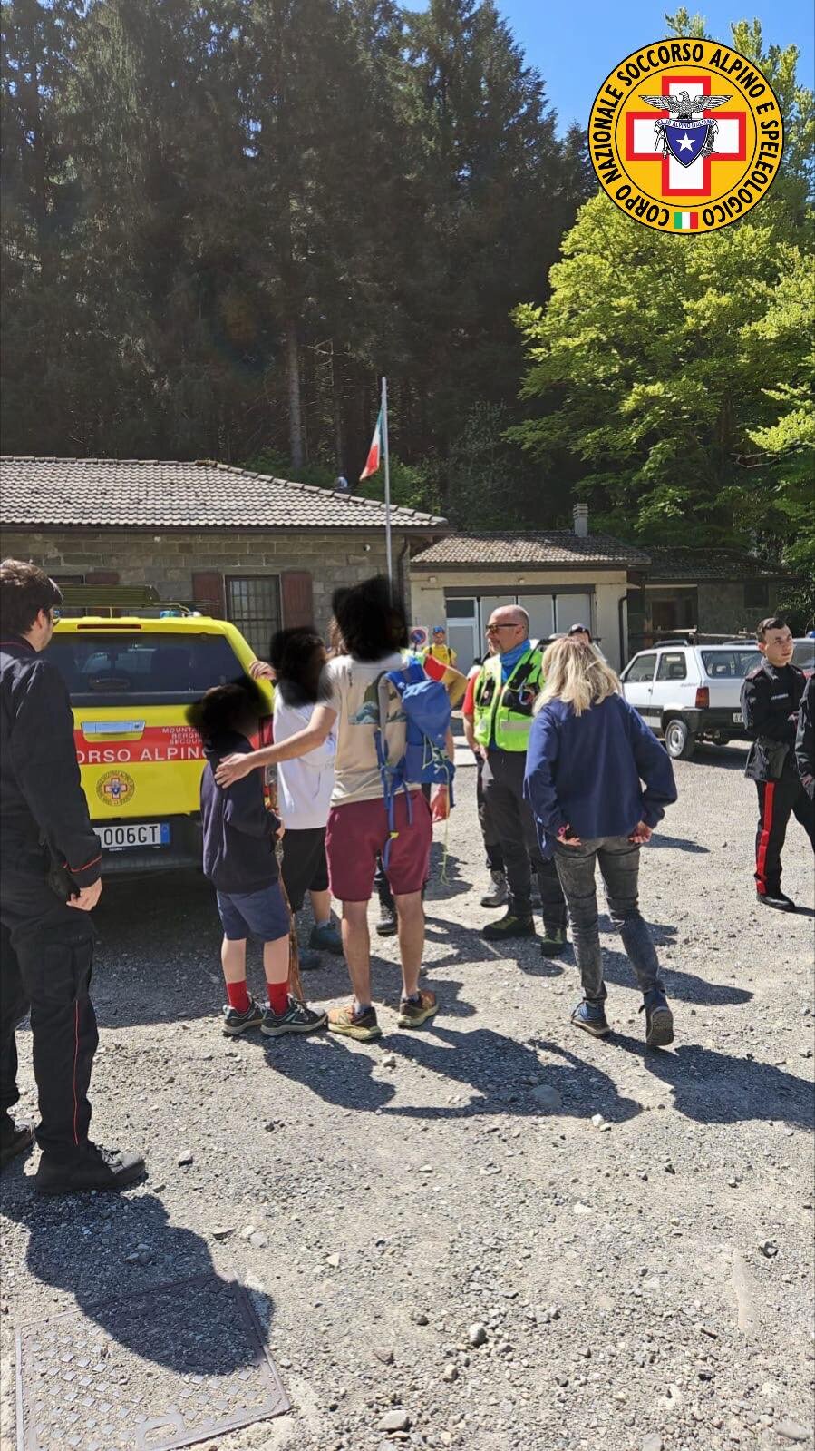 26 aprile 2026. Lagdei (PR). Soccorso bambino in difficolt&agrave;.