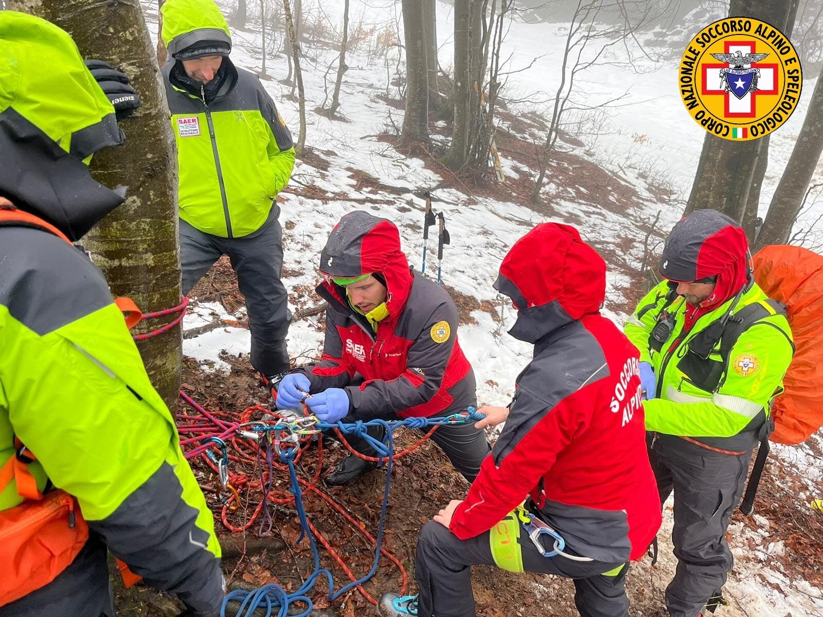 29 febbraio -2 marzo 2024. Corno alle Scale (BO). Tre giornate di formazione per gli Operatori di Soccorso Alpino.