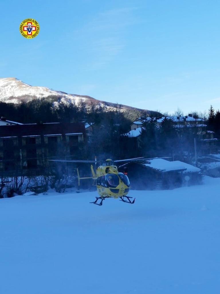 26 gennaio 2021. Monte Cusna (Villa Minozzo - Re). Scialpinista infortunato ad una gamba.