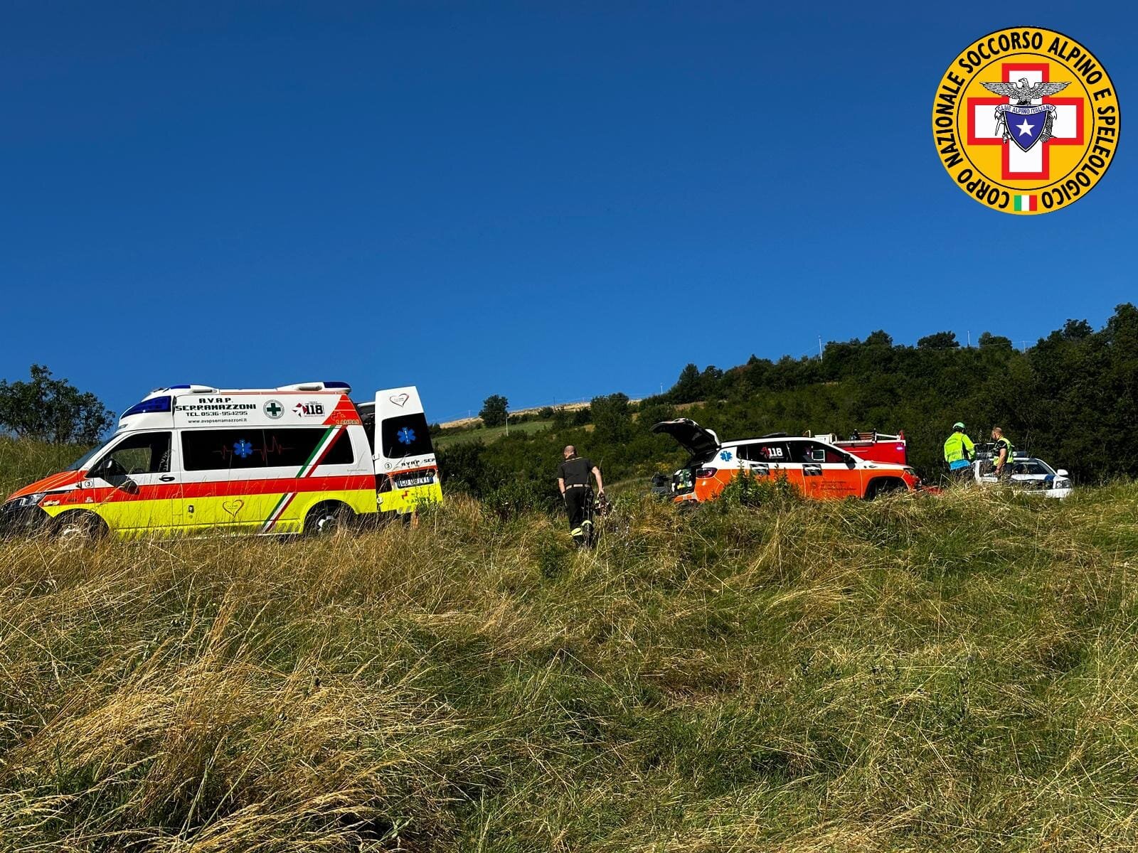 2 luglio 2024. Serramazzoni (MO). Soccorsa occupante di auto finita in scarpata.