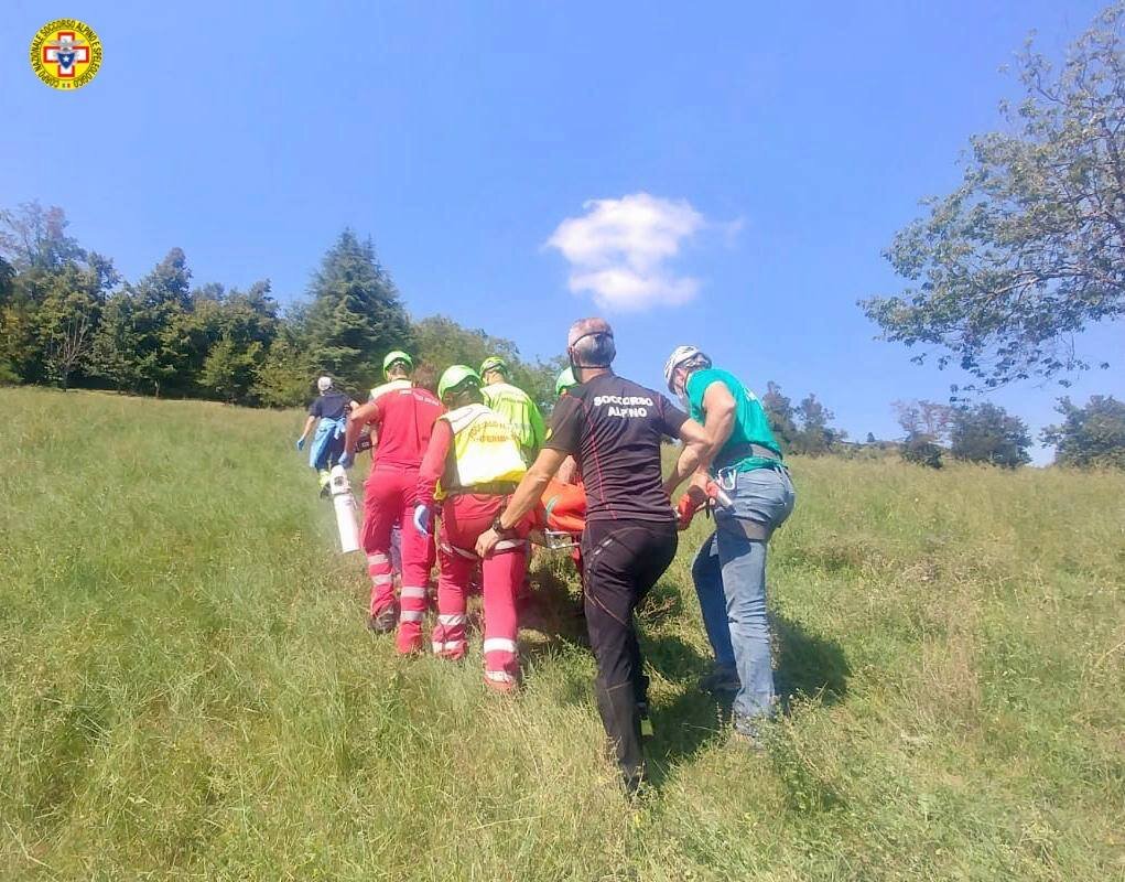 13 settembr 2020. Canossa (RE). Cade in un dirupo.