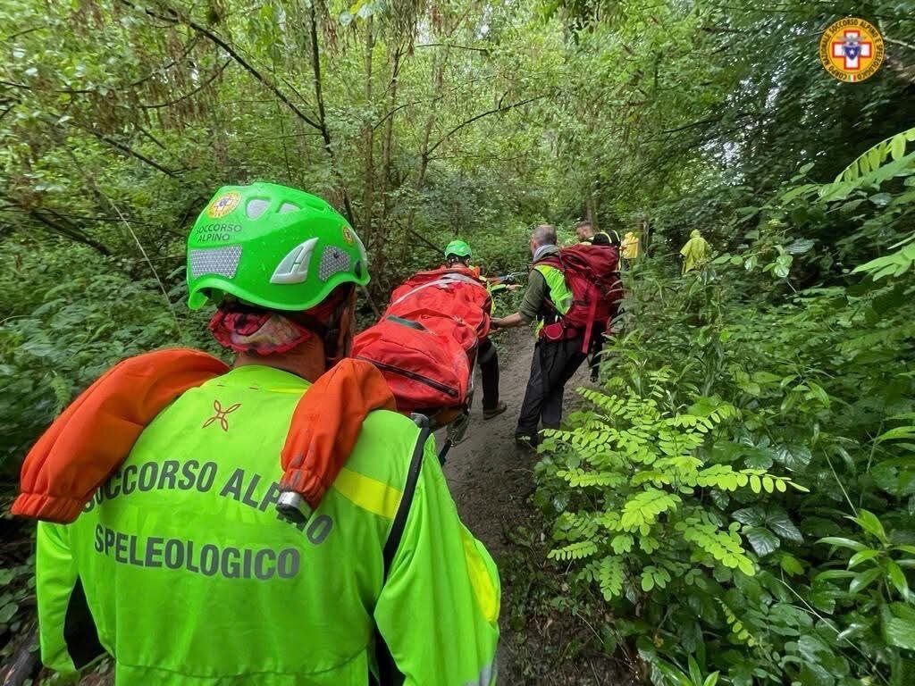 13 agosto 2025. Montese (MO). Soccorsa persona caduta in scarpata.