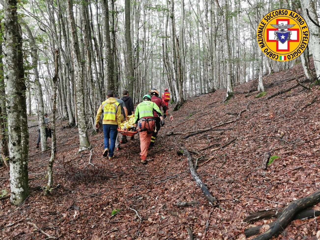20 settembre 2024. Valvenera (Borgotaro - Pr) Cercatrice di funghi infortunata