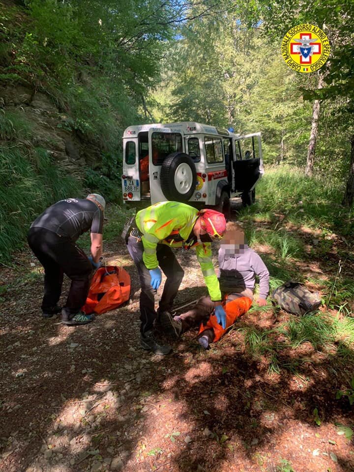 8 agosto 2020. Pianaccio (BO). Si infortuna scivolando sul sentiero durante escursione.