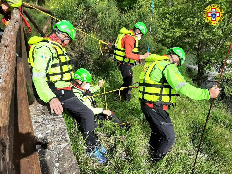 21 maggio 2021. Ridracoli (FC). Giornata formativa sulla sicurezza e soccorso in forra.