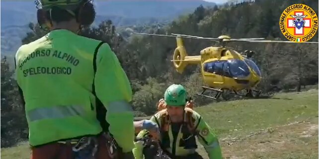 14 aprile 2024. Ridracoli (FC). Cade durante una escursione.