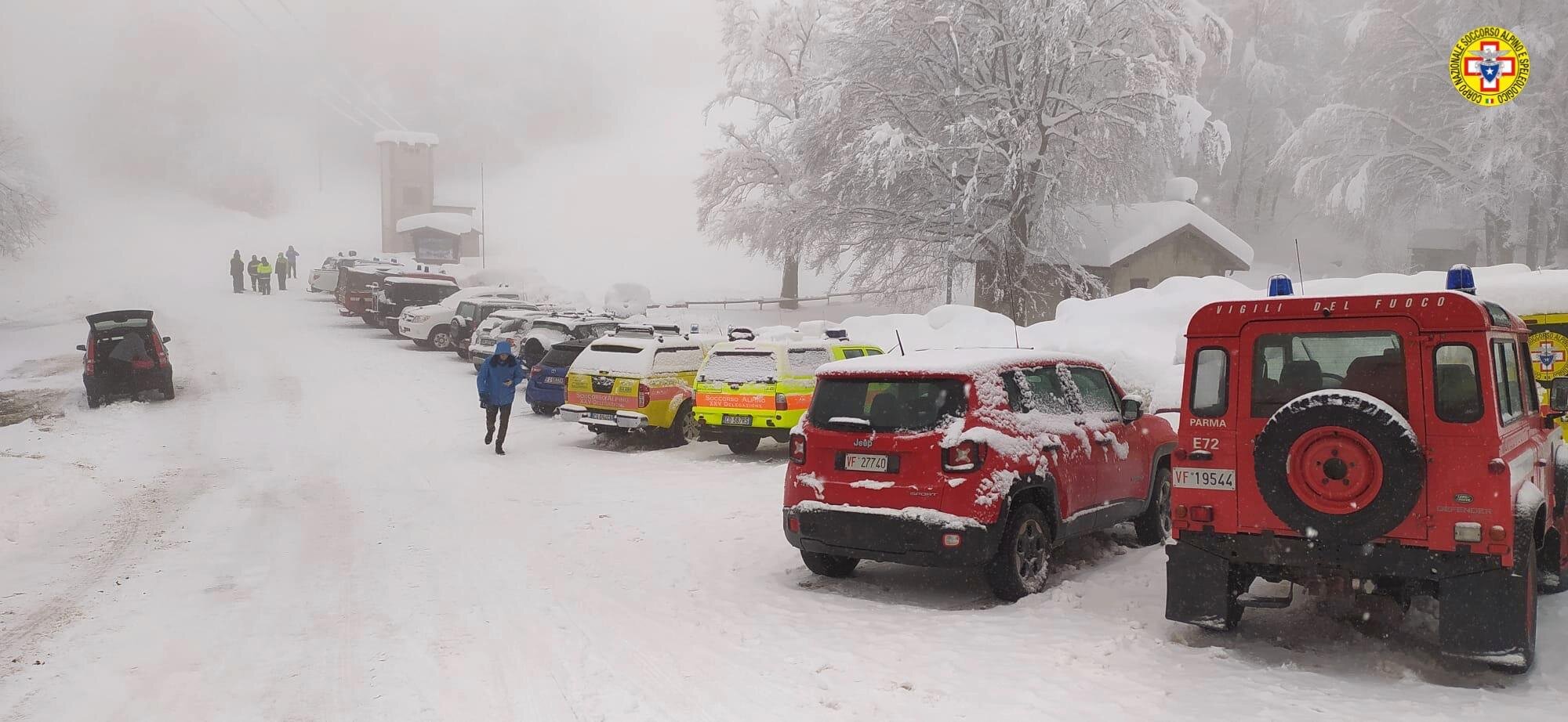 2 gennaio 2021. Riprese le ricerche dello scialpinista disperso a Schia (PR).