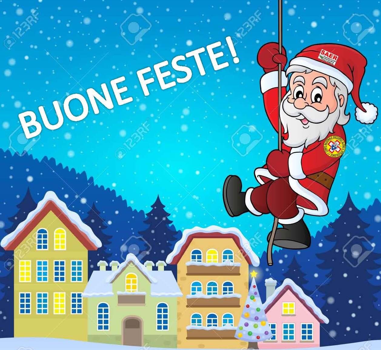 25 dicembre 2017 - BUON NATALE! Anziano Lappone recuperato nei boschi innevati dal Soccorso Alpino e Speleologico Umbro