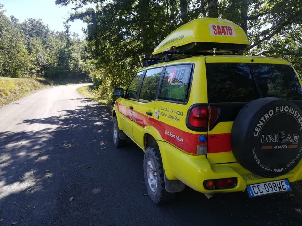 18 settembre 2020.Val Tarodine (Borgotaro-Pr). Fungaiolo disperso, ritrovato incolume dopo una notte all'addiaccio.
