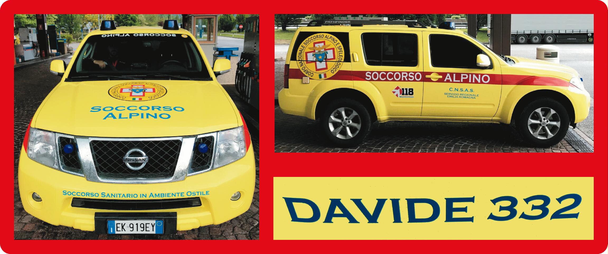 20 maggio 2018. Bismantova (RE). Inaugurata la Davide 332, il nuovo mezzo del CNSAS, acquistato grazie alla raccolta fondi in ricordo di Davide Tronconi.