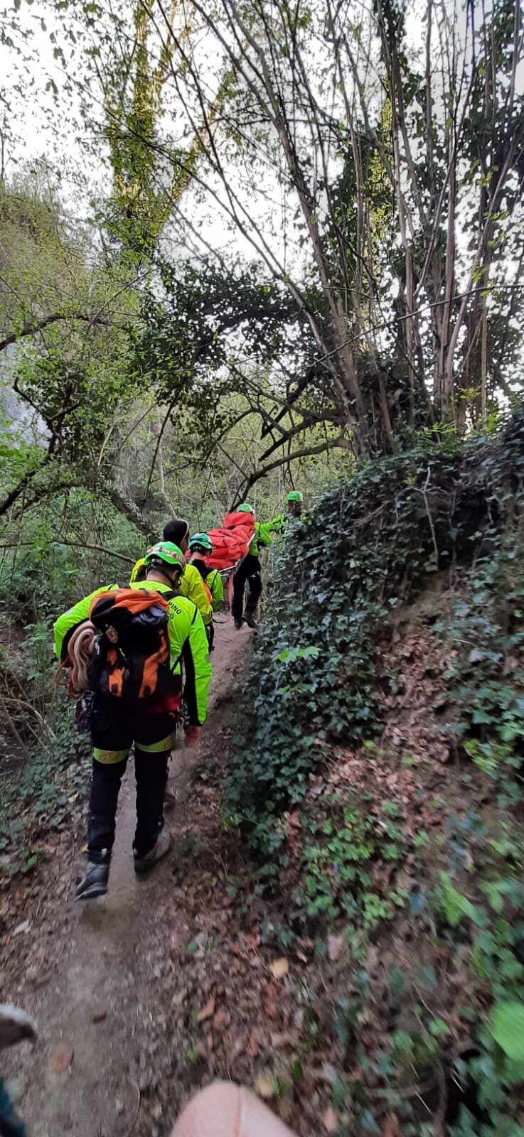 16 aprile 2022. Casale di Cesena (FC). Cade durante escursione.