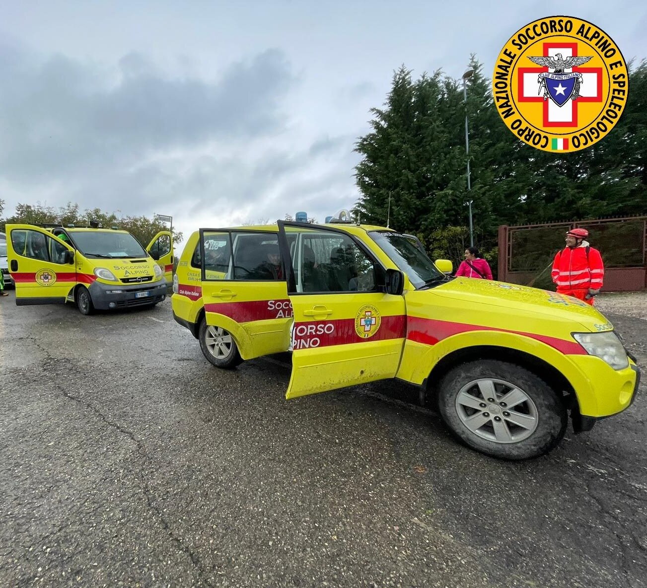 2 novembre 2024. Albareto (PR). Soccorso persona caduta nel bosco.