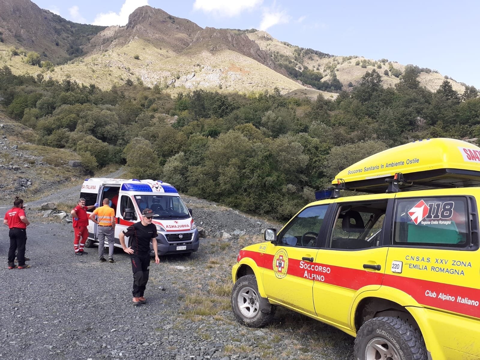 15 ottobre 2022. Monte Penna (PR). Soccorso fungaiolo con trauma alla caviglia.