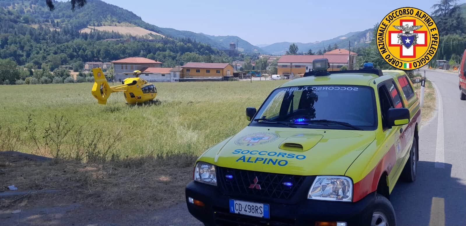 15 luglio 2026. Dovadola (FC). Furgone in scarpata. 15 luglio 2026. Dovadola (FC). Furgone in scarpata.
