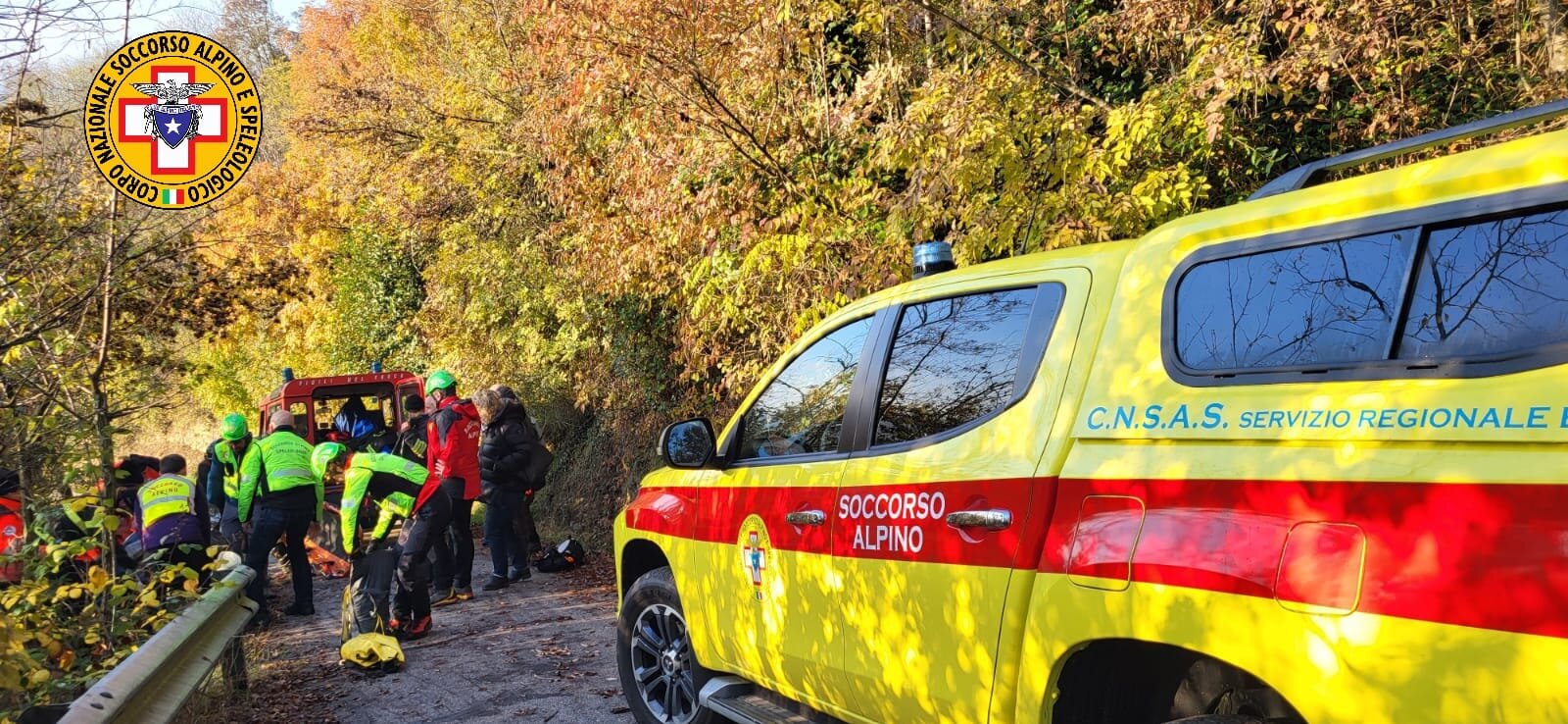 27 novembre 2022. Zena di Pianoro (BO). Soccorso fungaiolo.