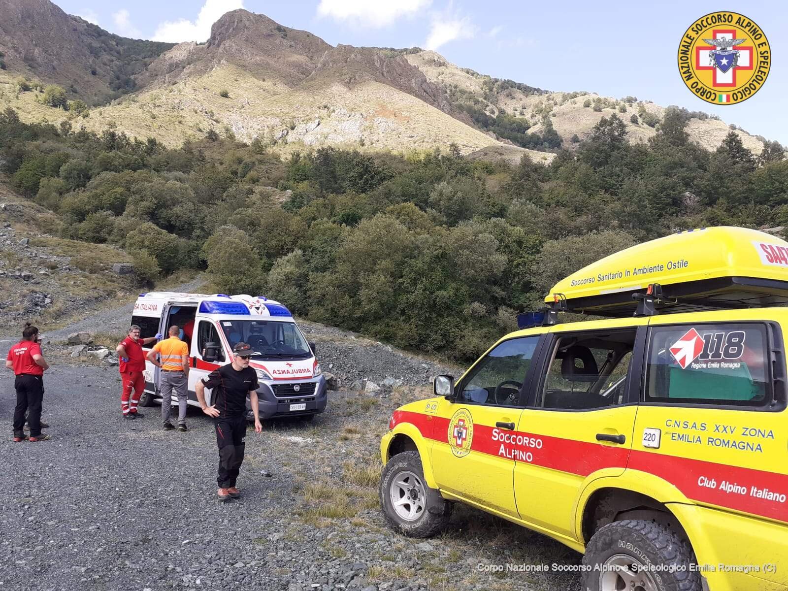 6 settembre 2'022. Campeggi (Santa Maria del Taro -PR). Soccorso fungaiolo punto da calabrone.