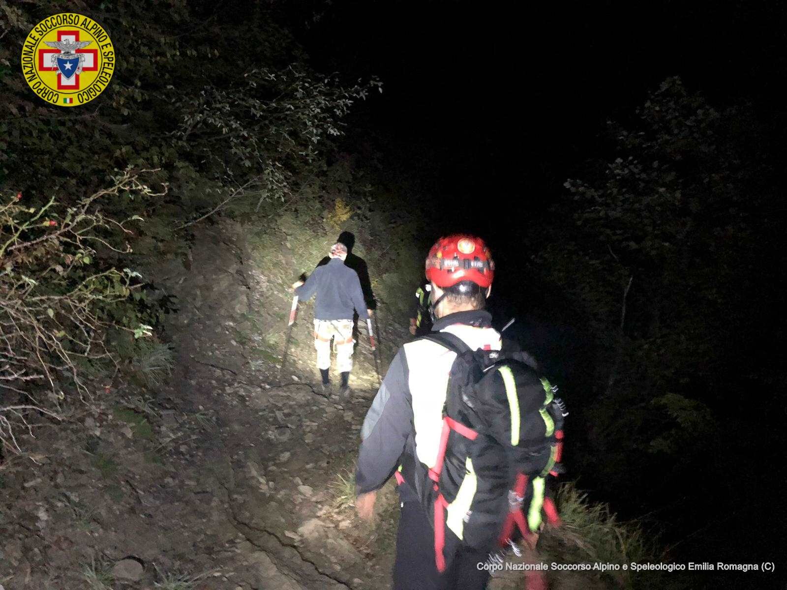 8 ottobre 2018. FELTRELLE BAGNO DI ROMAGNA -FC. Escursionista disperso, il Soccorso Alpino interviene in zona impervia.