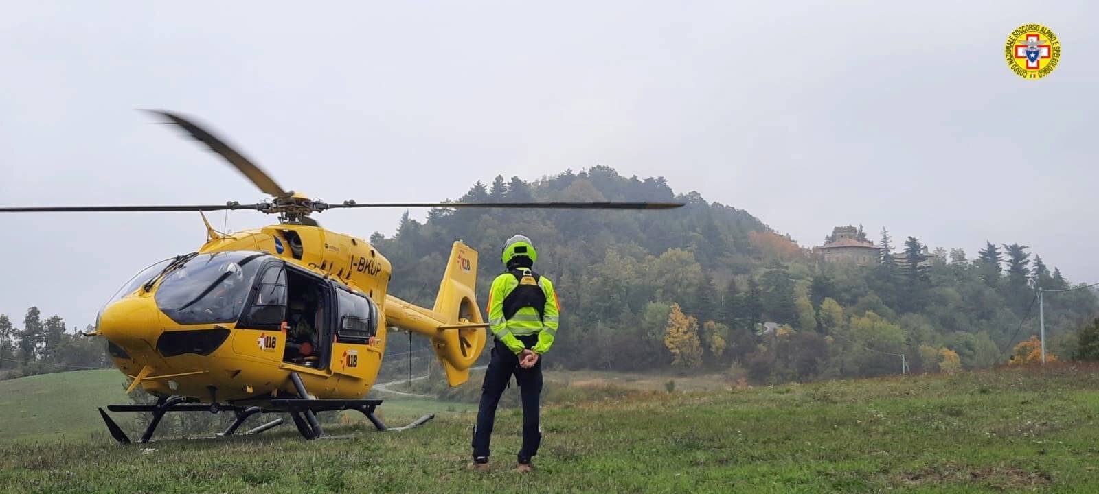 23 ottobre 2021. Medelana - Marzabotto (BO). Cade dalla bici durante escursione.