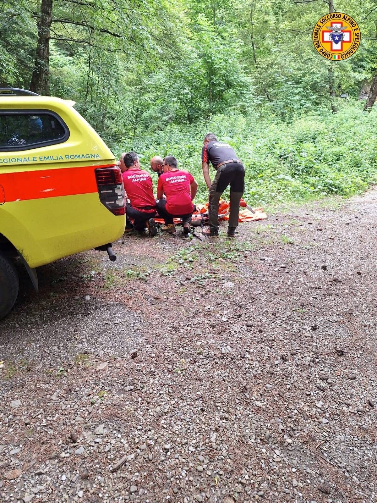 11 luglio 2025. Passo del Cancellino (Corno alle Scale -BO). Soccorsa escursionista.