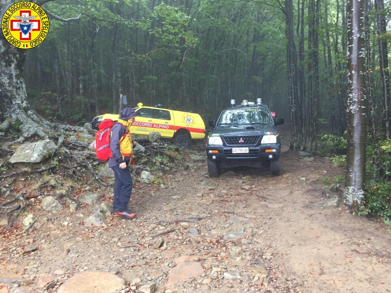 23 settembre 2020. Monte Rondinaio Lombardo (Pievepelago- Mo). Cercatori di funghi perdono l'orientamento.