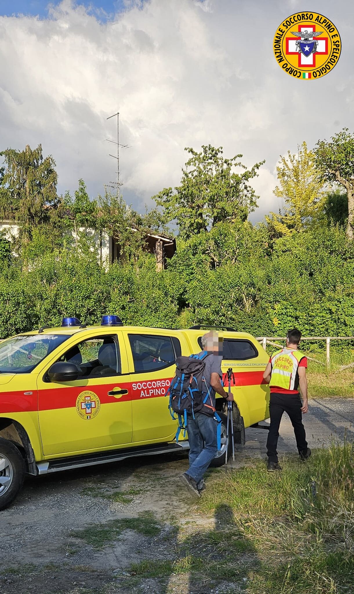 5 giugno 2024. Costa di Castrignano di Calestano (PR). Soccorso escursionista in difficolt&agrave;.