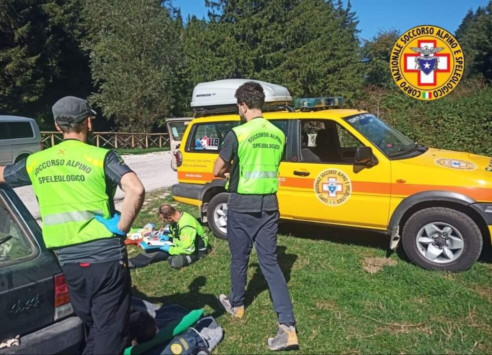 7 ottobre 2024. Mobtecopiolo (RN). Escursionista cade su sentiero.