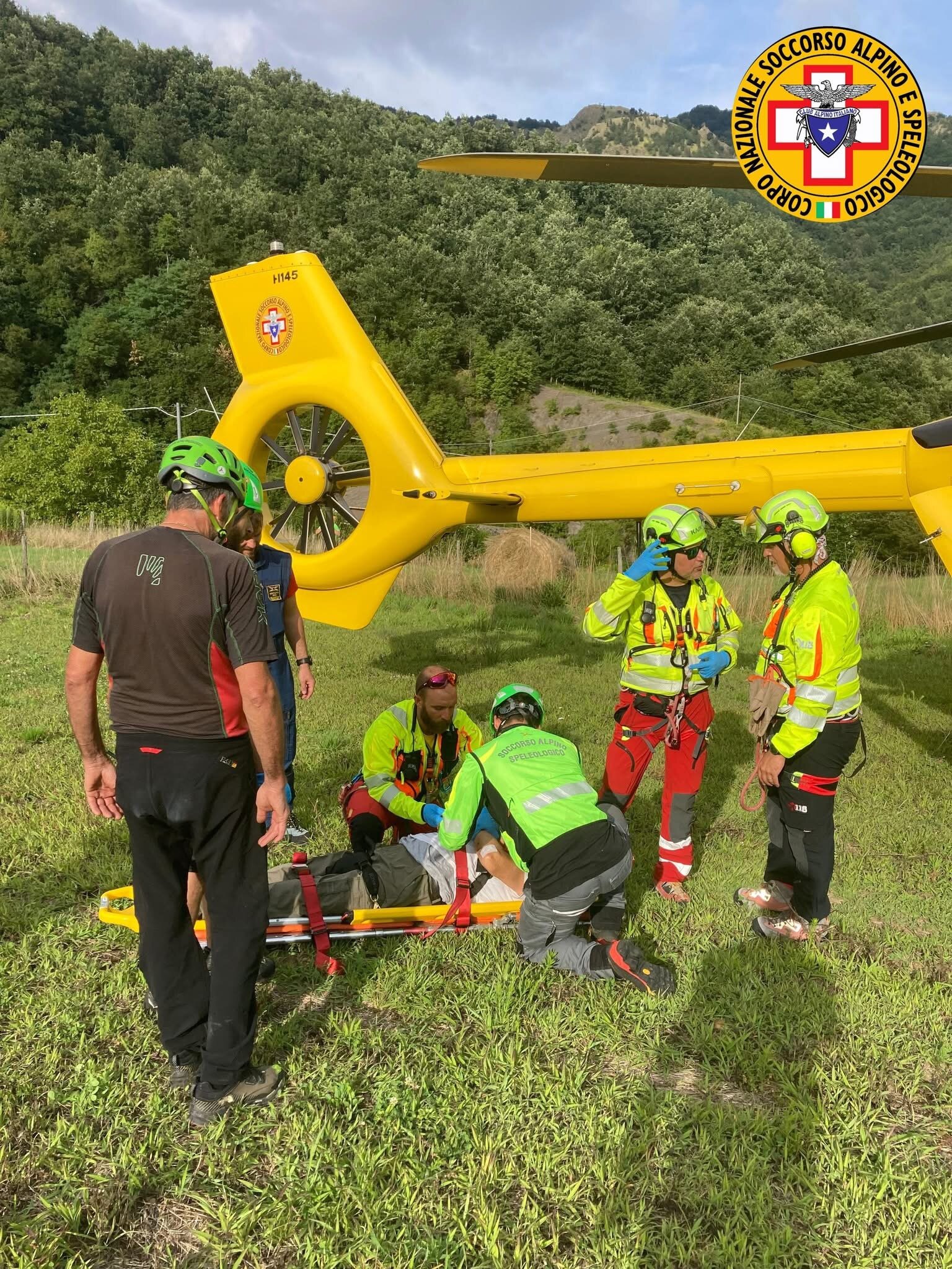 1 agosto 2025. Tornolo (PR). Soccorso uomo precipitato da ponte durante gita.