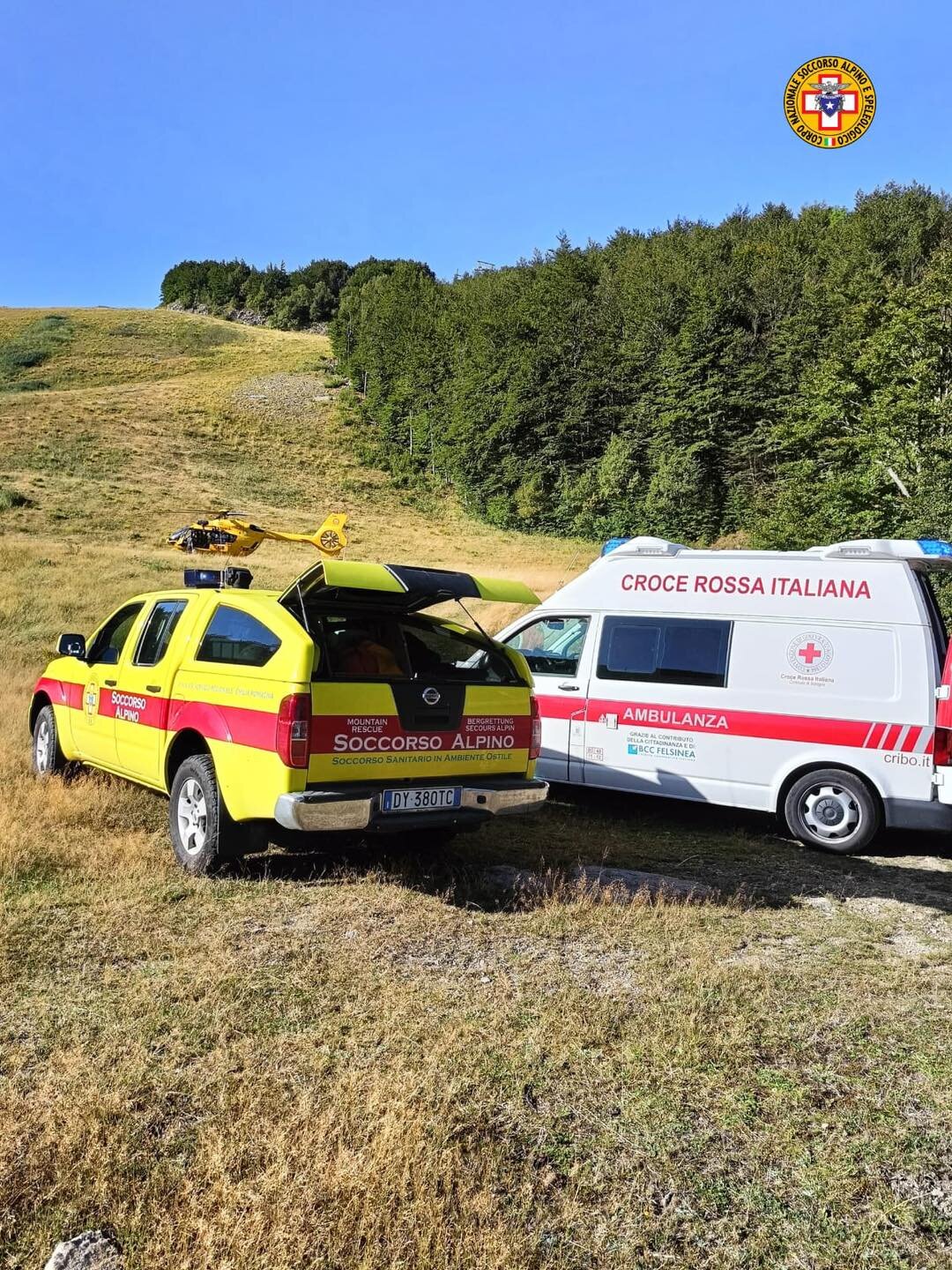 7 settembre 2024. Corno alle Scale (BO). Fungaiolo accus malore.