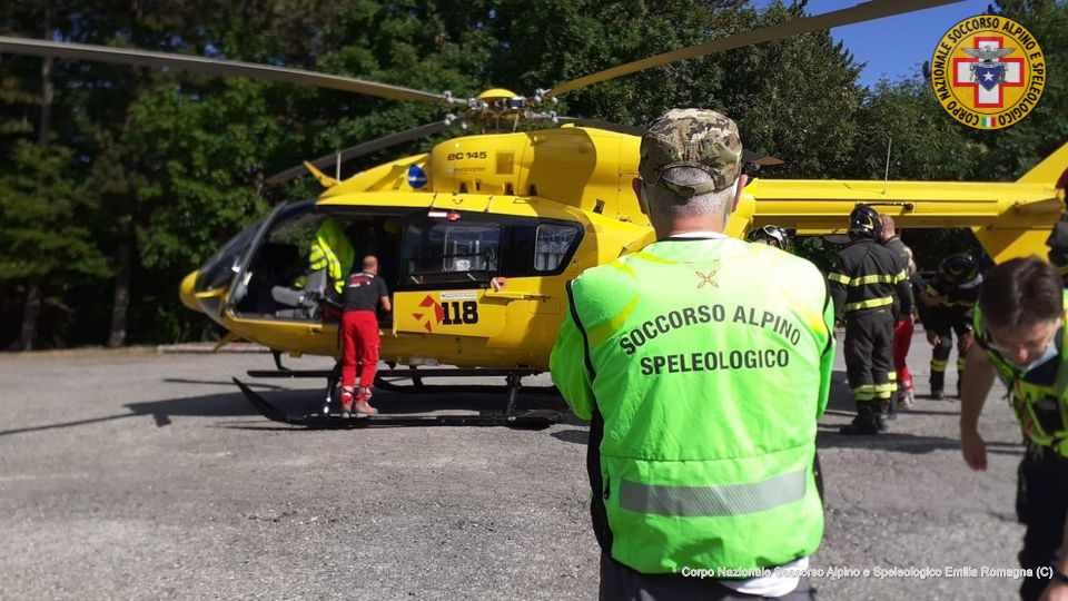 28 agosto 2021. Passo del Penice (Bobbio - PC). Soccorso escursionista con frattura esposta.