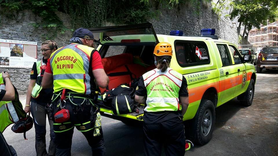6 agosto 2018. Acquacheta (FC). Soccorso escursionista in difficolt&agrave;.