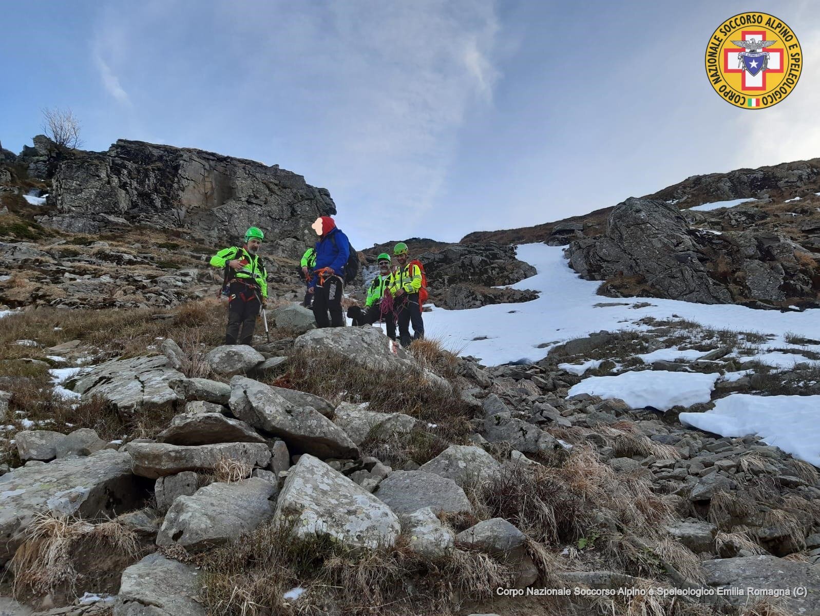 3 gennaio 2020. Sella del Rondinaio (MO). Localizzati e soccorsi coppia di ragazzi in difficolt&agrave; durante escursione.