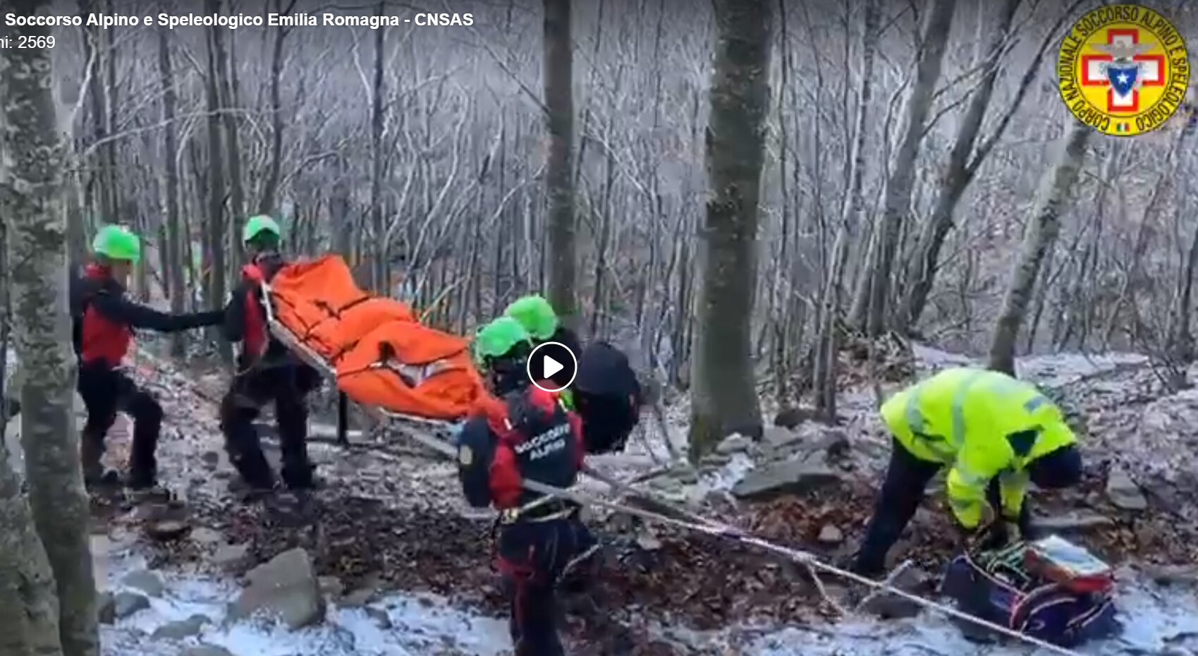 15 febbraio 2020. Loc. Cavone (BO). Soccorso uomo privo di coscienza. 15 febbraio 2020. Loc. Cavone (BO). Soccorso uomo privo di coscienza.