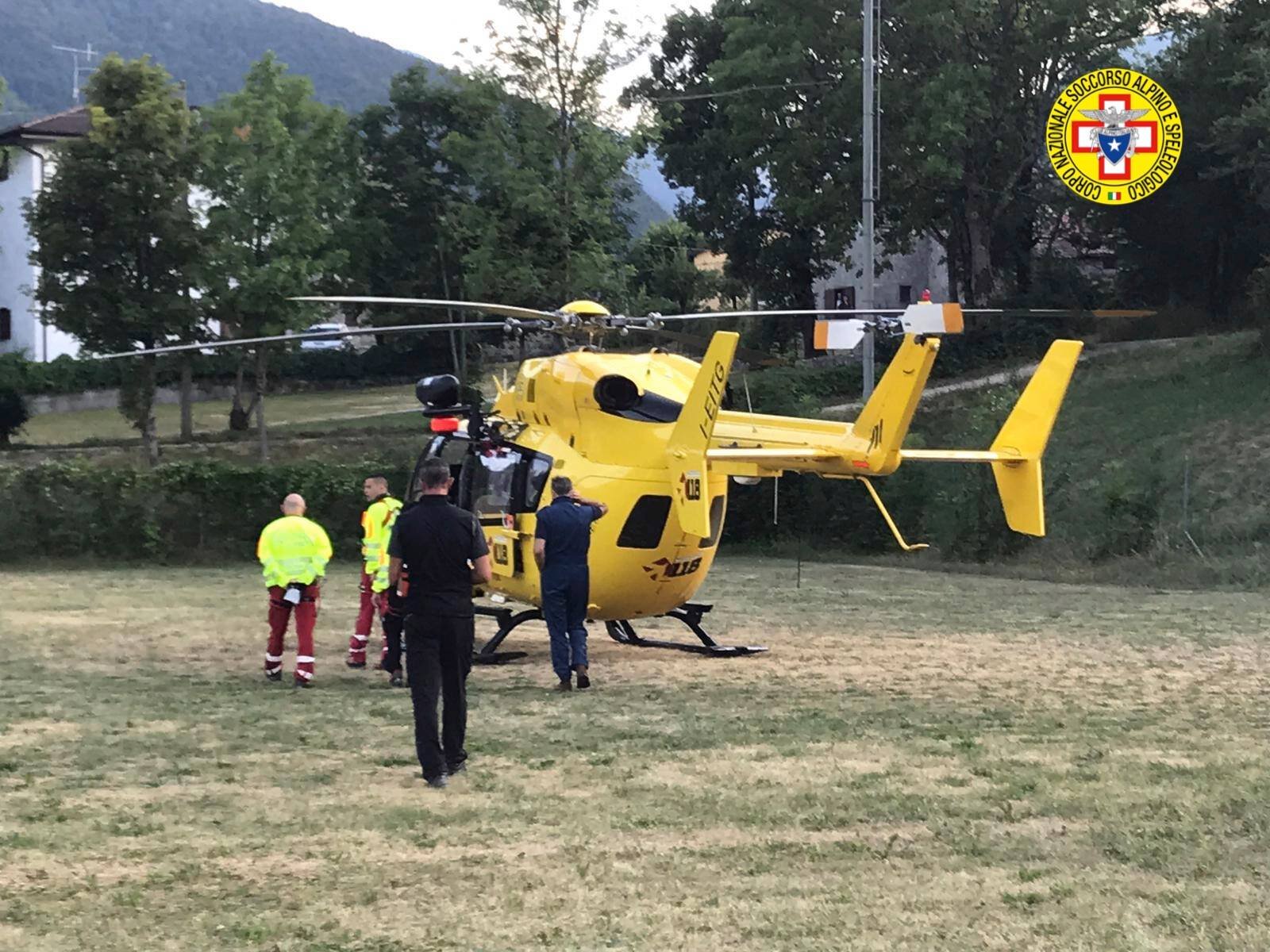 15 settembre 2019. Corno alle Scale (BO). Bimbo cade e si procura un trauma ad un arto.